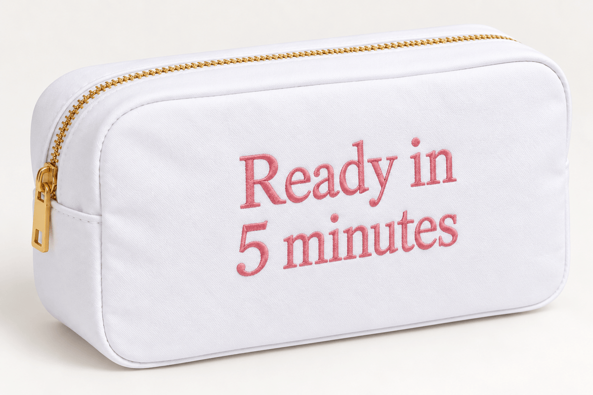 Personalised Embroidered Pouches - Ready Set Travel