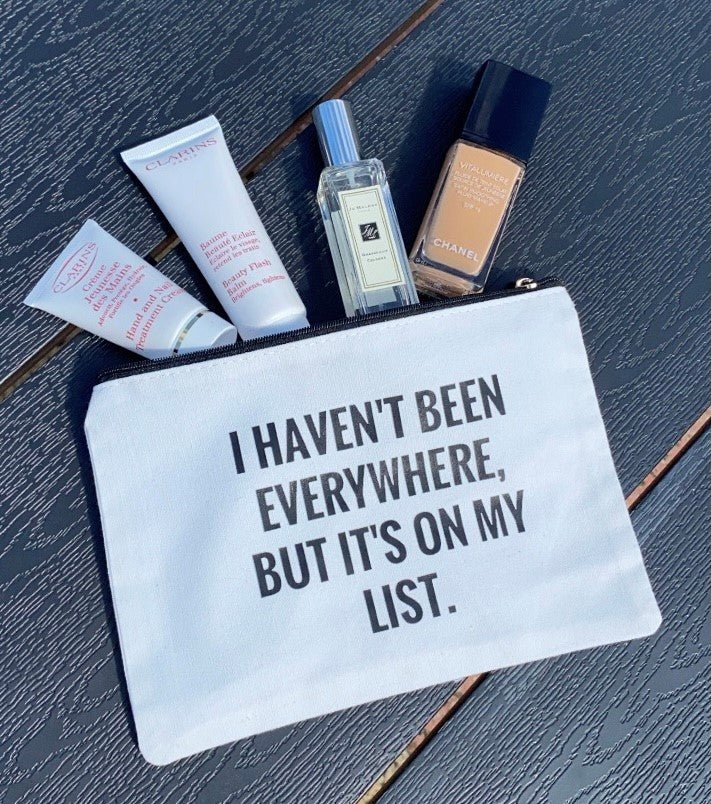 Canvas Travel Quote Pouch - Ready Set Travel