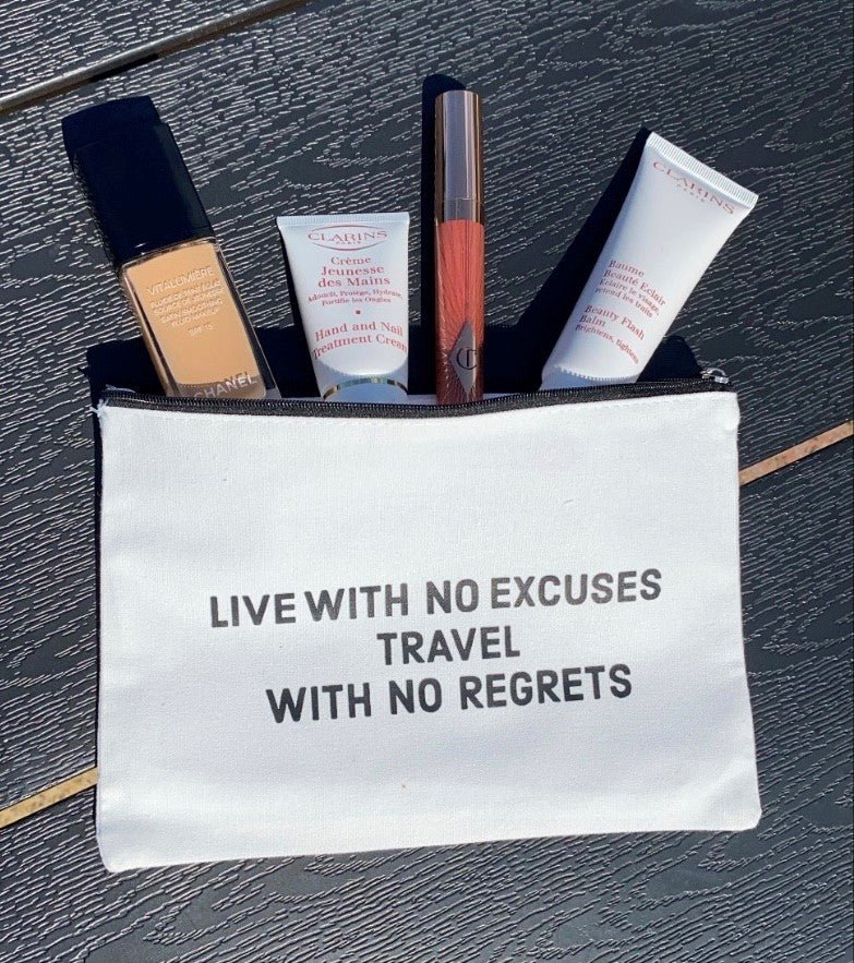 Canvas Travel Quote Pouch - Ready Set Travel