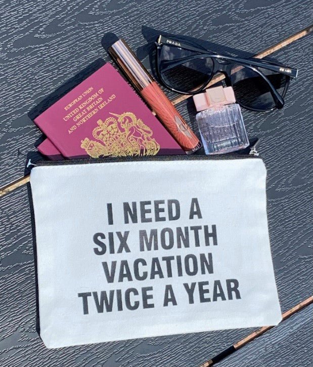 Canvas Travel Quote Pouch - Ready Set Travel