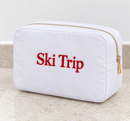 Christmas Embroidered Pouches - Ready Set Travel