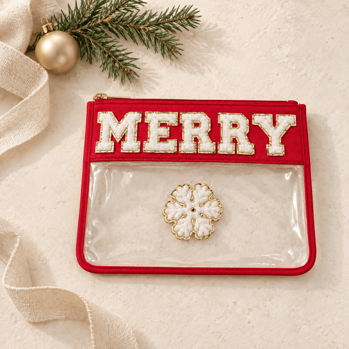 Clear Travel Wallet - Christmas Edition - Ready Set Travel