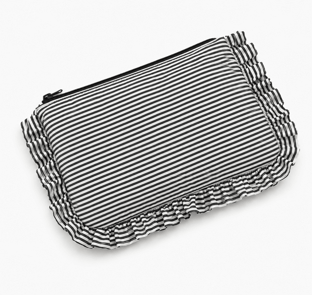 Embroidered Ruffle Pouch - Ready Set Travel