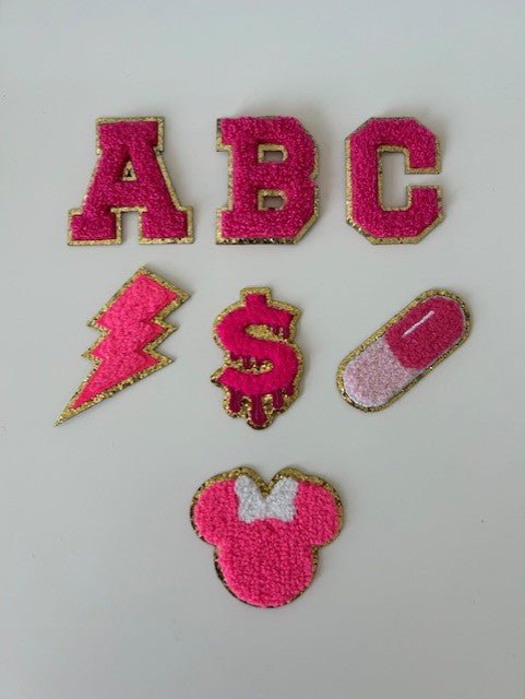 Letters & Patches - Dark Pink - Ready Set Travel