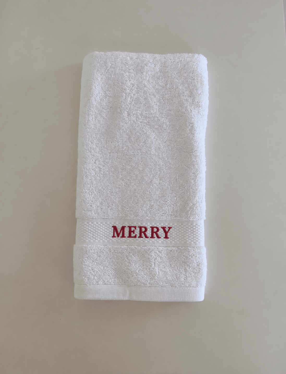 Personalised Christmas Hand Towels - Ready Set Travel