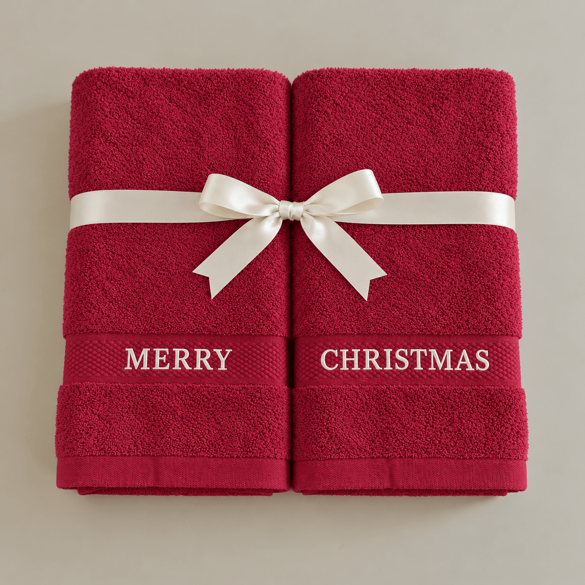 Personalised Christmas Hand Towels - Ready Set Travel