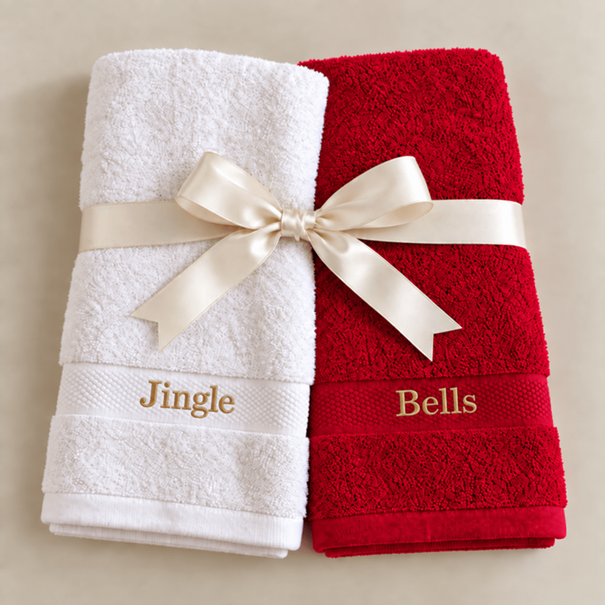 Personalised Christmas Hand Towels - Ready Set Travel