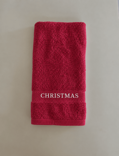 Personalised Christmas Hand Towels - Ready Set Travel