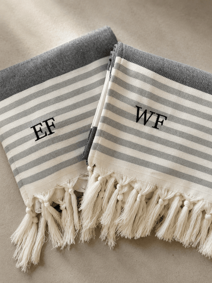 Personalised Embroidered Towels - Ready Set Travel