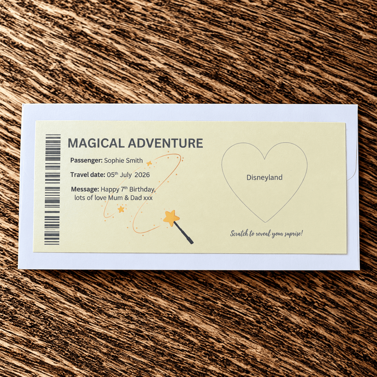Scratch Off Boarding Pass Gift | Surprise Trip - Ready Set Travel