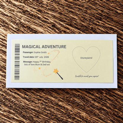 Scratch Off Boarding Pass Gift | Surprise Trip - Ready Set Travel