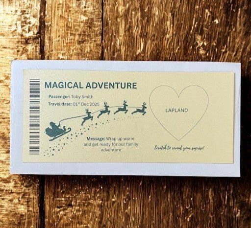 Surprise scratch off Boarding Pass Gift - Ready Set Travel